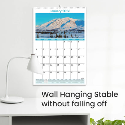 2026 Wall Calendar Large 22.75"X15.5" – 21-Month Vertical Monthly Calendar from October 2025 to June 2027, Extra Large Planner, National Parks Design for Wall Use at Home or Off