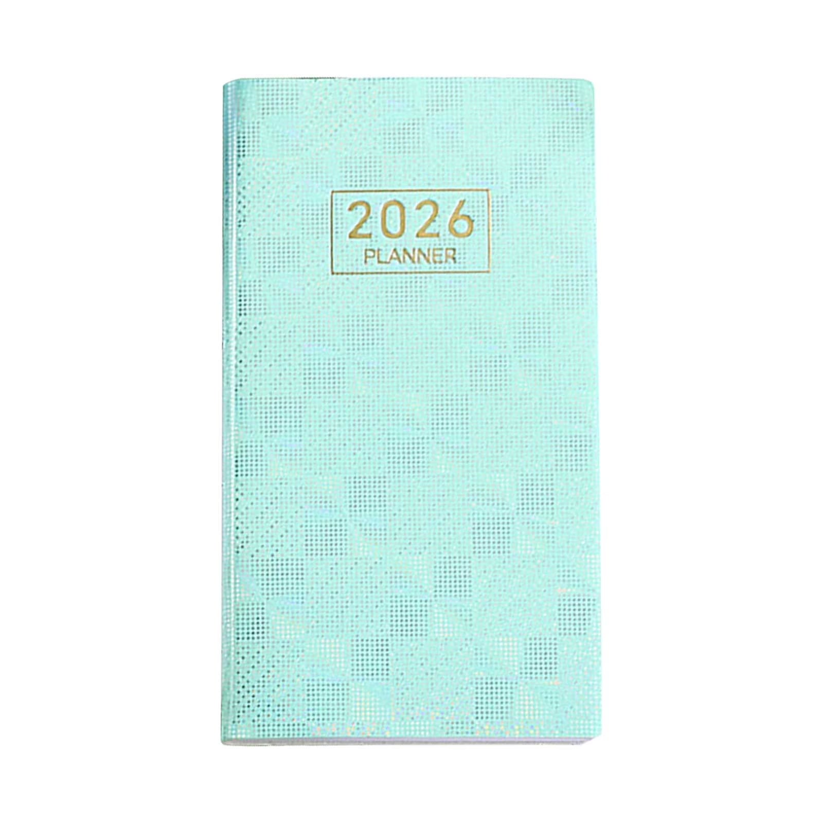 2026 A6 Daily Planner - Mini Pocket Organizer Notebook with Calendar, Portable Travel Journal & Scheduling Diary for Office Daily Use