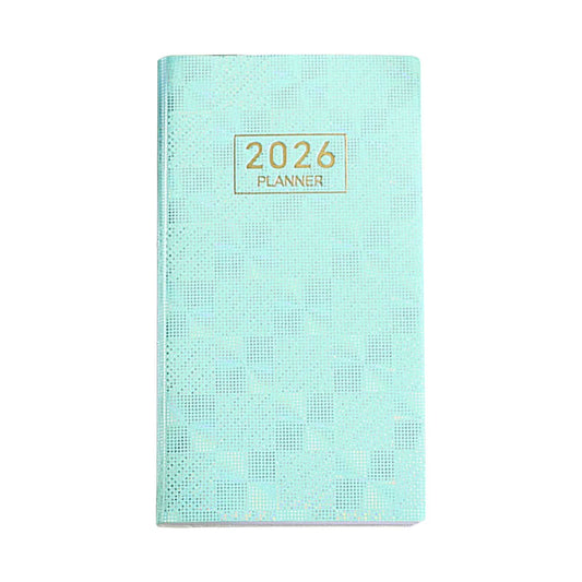 2026 A6 Daily Planner - Mini Pocket Organizer Notebook with Calendar, Portable Travel Journal & Scheduling Diary for Office Daily Use