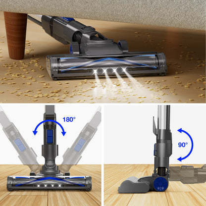 Cordless Stick Vacuum Cleaner Lightweight for Carpet Floor Pet Hair Home XL-618A