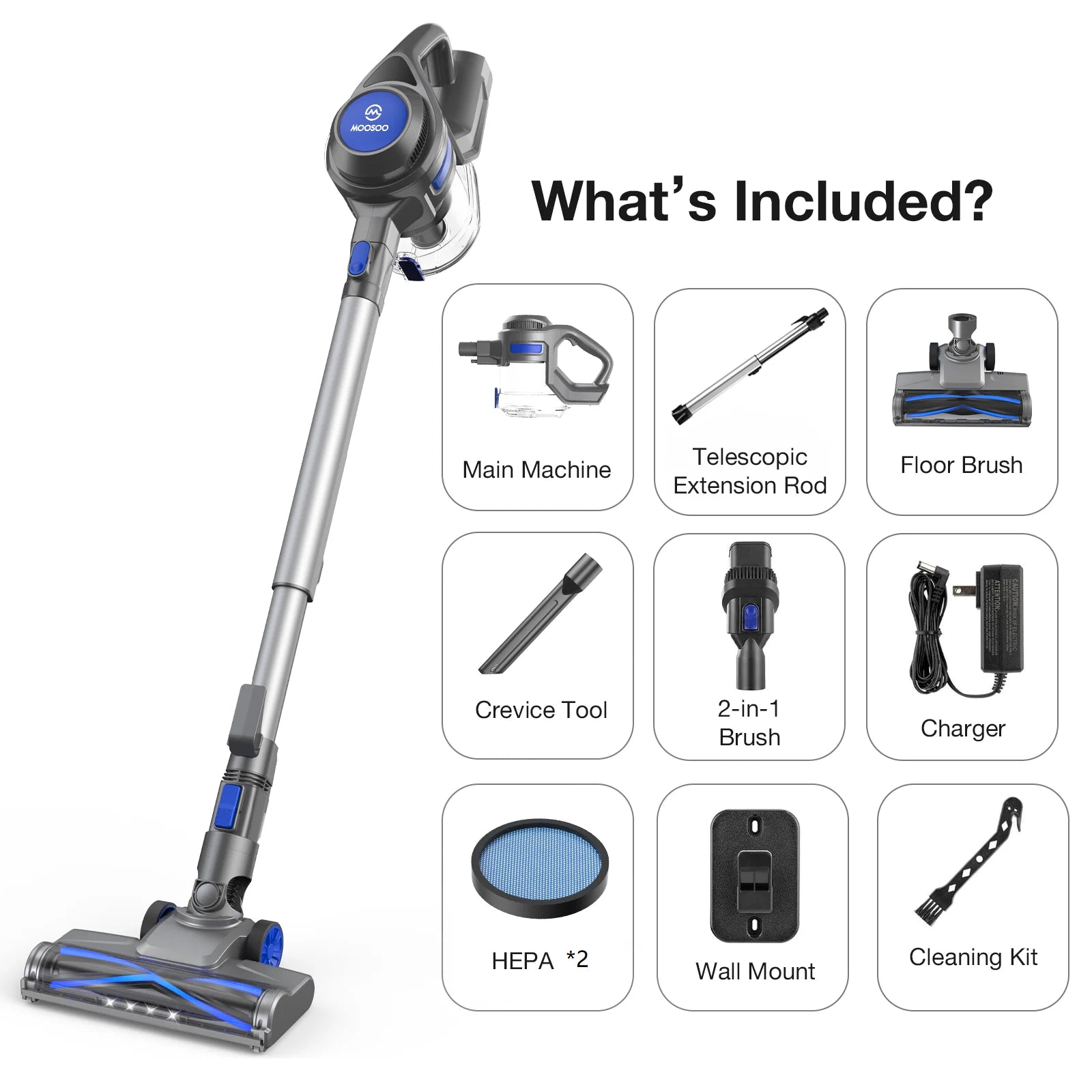 Cordless Stick Vacuum Cleaner Lightweight for Carpet Floor Pet Hair Home XL-618A