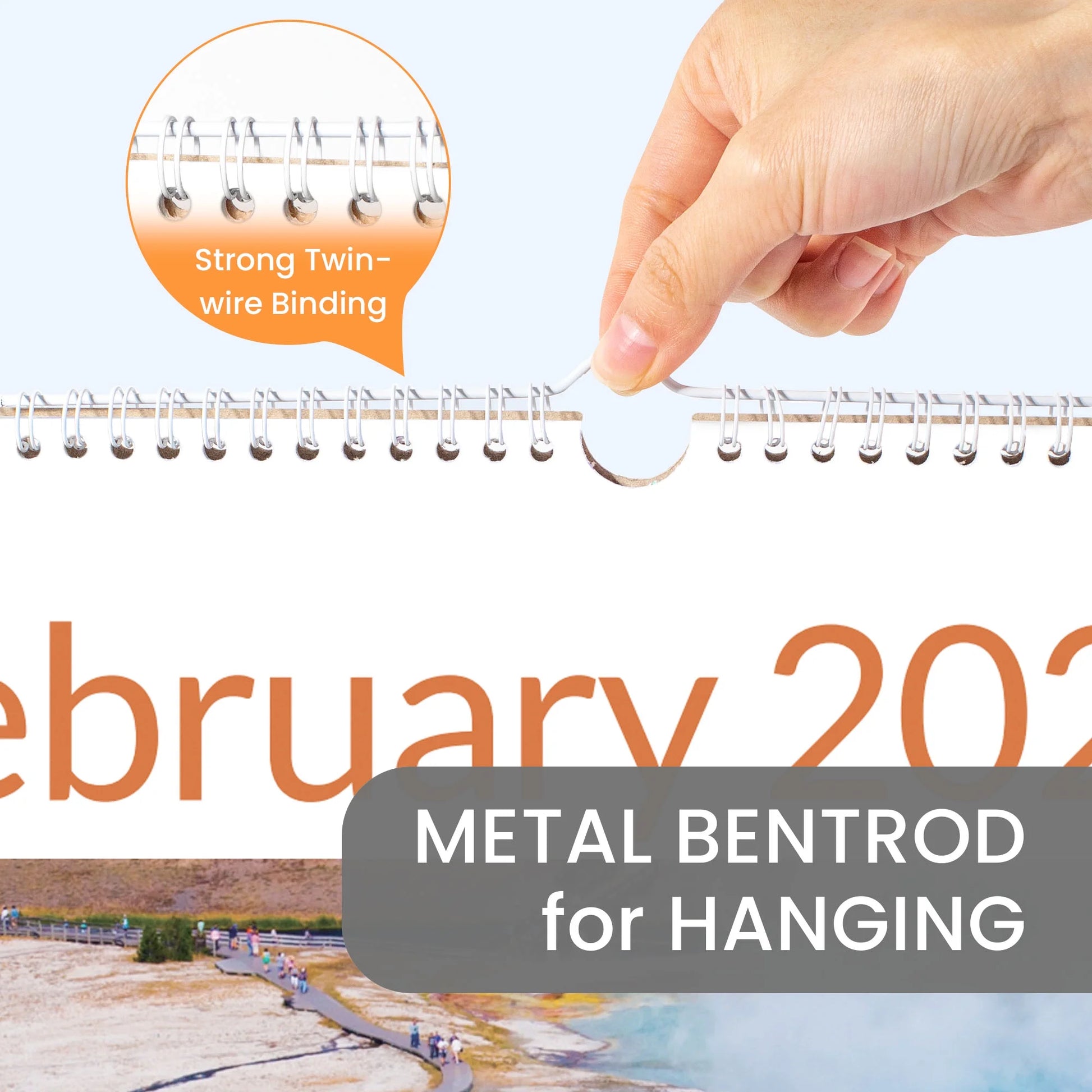 2026 Wall Calendar Large 22.75"X15.5" – 21-Month Vertical Monthly Calendar from October 2025 to June 2027, Extra Large Planner, National Parks Design for Wall Use at Home or Off